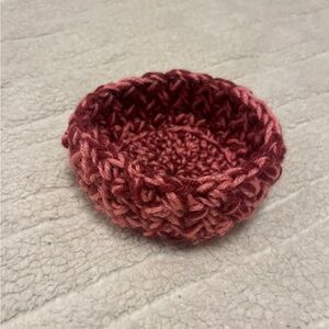 Small crochet basket